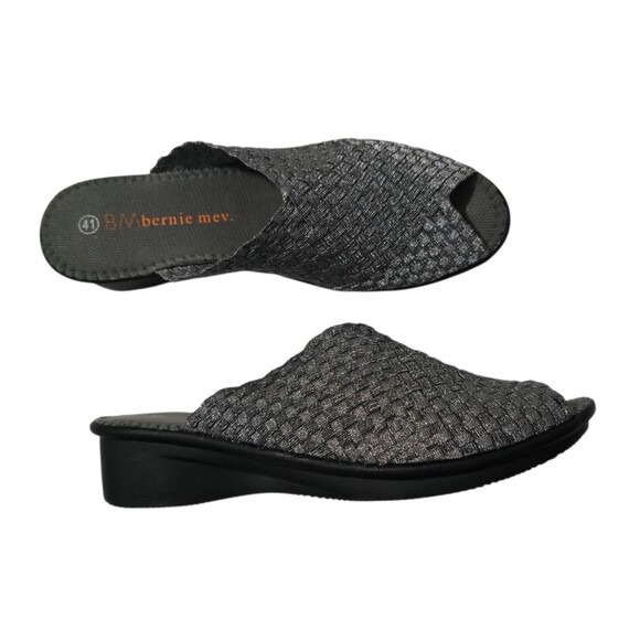 Bernie Mev Cyrene Womens Pewter Peep Toe Sandals EU Size 41  US Size 11 - Picture 4 of 9